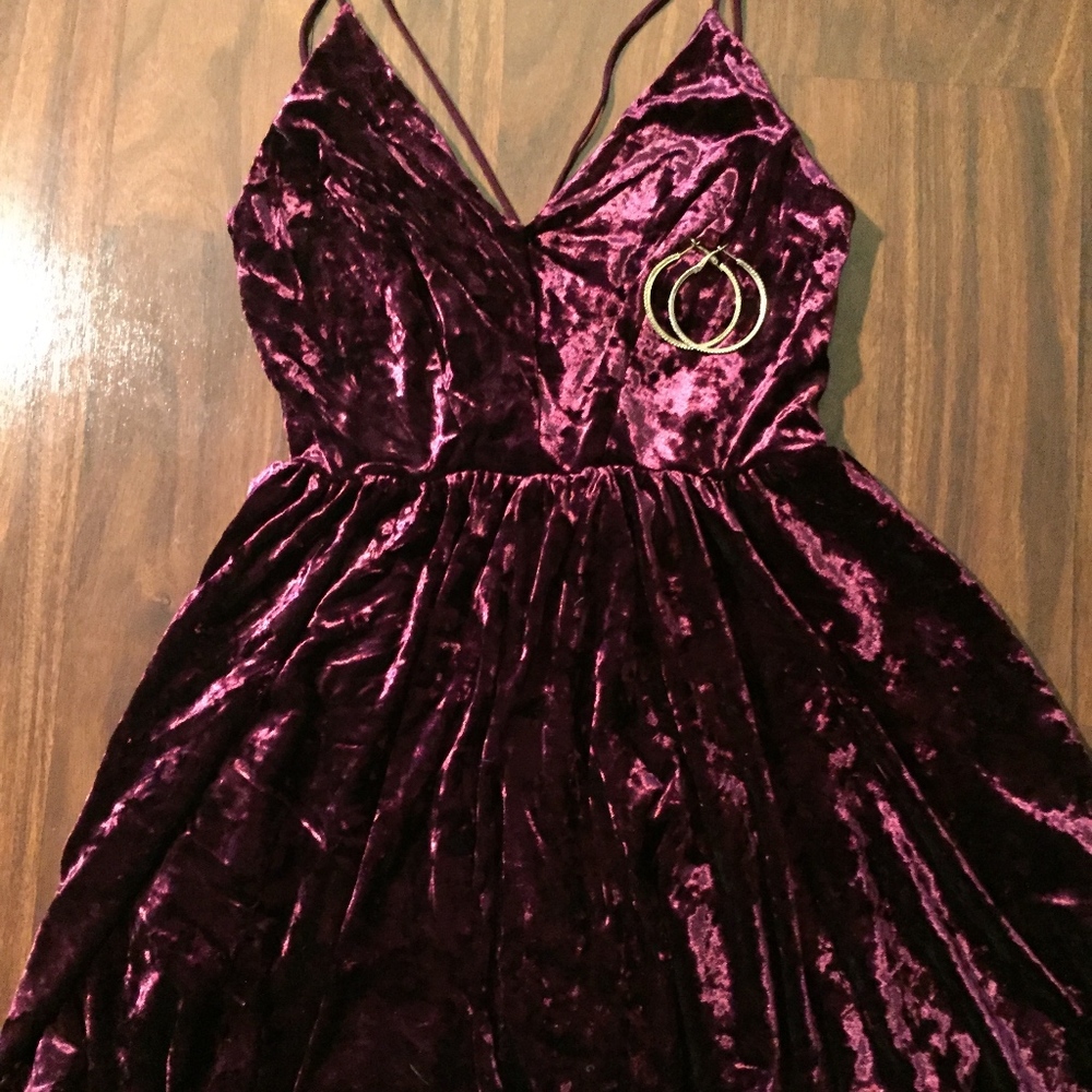 Velvet Maroon Romper